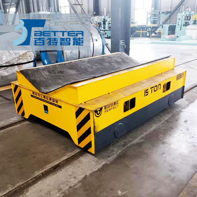 Battery-Powered Rail Transfer Cart with 300-ton Load Capacity, Built-In Battery, and Speed Adjustment for Heavy Duty Material Transportation
