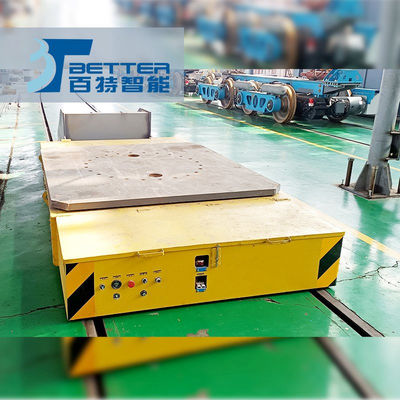 Battery-Powered Rail Transfer Cart with 300-ton Load Capacity, Built-In Battery, and Speed Adjustment for Heavy Duty Material Transportation