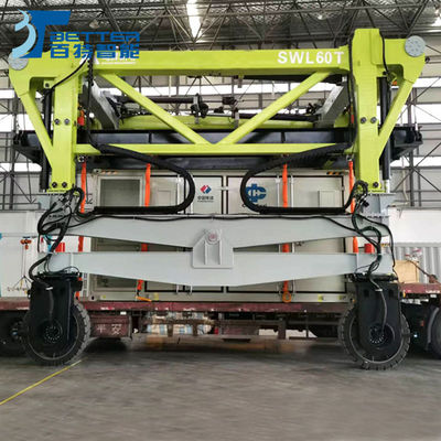 Emission Free Electric Straddle Carrier For Material Transfer In Workshops Industrial Terminals