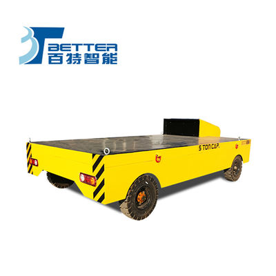 Industrial Electric Steering Wheel Transfer Cart Powerful Drive Rugged Body
