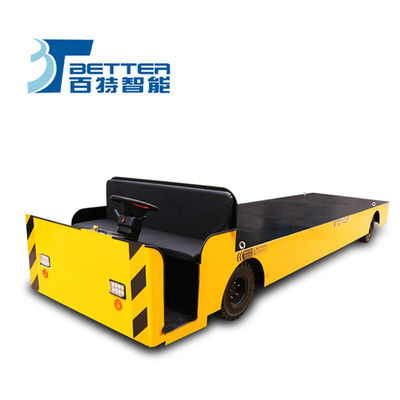 Industrial Electric Steering Wheel Transfer Cart Powerful Drive Rugged Body