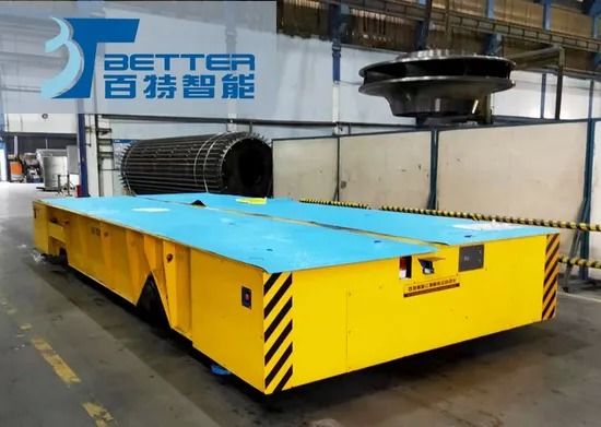 Heavy Industry Use Motorized Trackless Transfer Trolley with Remote Control