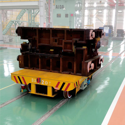 Steel Mill Moving Metal Parts Custom Handling Cart Motorized Rail Vehicle