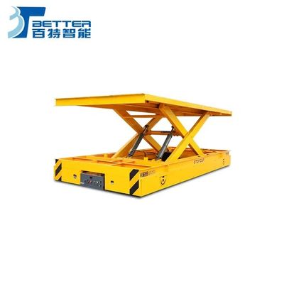 Large Table Power Driven Rail Flat Wagon Electric Transfer Cart