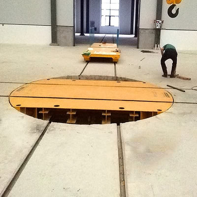 Custom Rail Turntable Transfer Cart for Heavy Equipment with 360 Electric Rotation