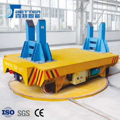 190 Ton Battery-Powered Electric Transfer Cart with 360° Rotation Bogie Turntable for Rail Transport