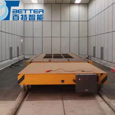 60Ton Motorized Rail Transfer Cart with Anti-Explosion and Heat-Resistant Features for Injection Mold Plants