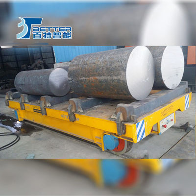 Industrial Rail Transfer Cart With Electric Drive System And Robust Steel Frame For Heavy Duty Material Transportation