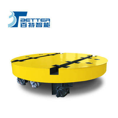 Carrying Large Equipment Custom Remote Control Rail Turntable and Electric Transfer Cart