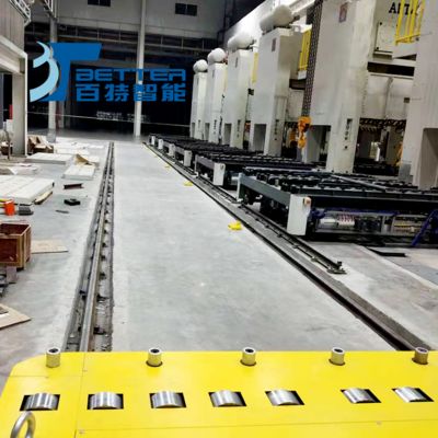 Factory Supply Rail Powered Equipment Carrying Trolley Warehouse Rail Transfer Cart