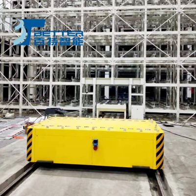 Factory Supply Rail Powered Equipment Carrying Trolley Warehouse Rail Transfer Cart