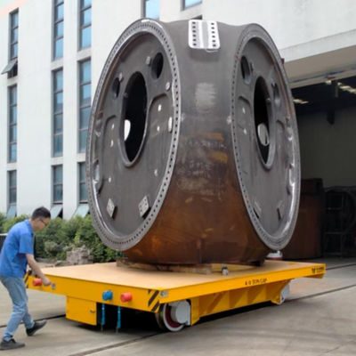 Motorised Rail Transfer Cart for Steel Beams Offering Stable and Precise Transport Solution in Fabrication Environments