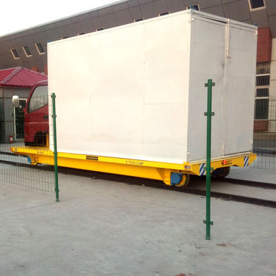 Steel Table Rail Transfer Cart for Heavy Loads Movement Durable Steel Platform Guided Movement on Fixed Rail Tracks