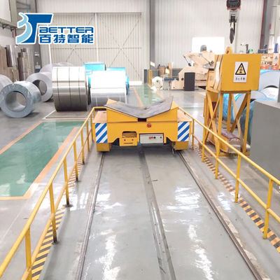 Heavy Duty Rail Transfer Trolley For Heavy Load Industrial Material Handling