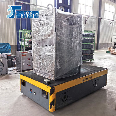 Trackless Transfer Cart for Industrial Material Transport with Battery Power