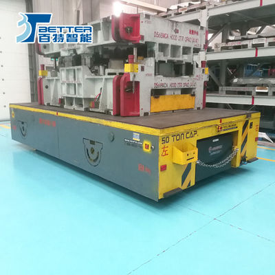Trackless Transfer Cart for Industrial Material Transport with Battery Power