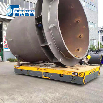 20 Ton Capacity Steel Material Anti-Explosion Trackless Transfer Cart for Heavy Duty Material Transportation