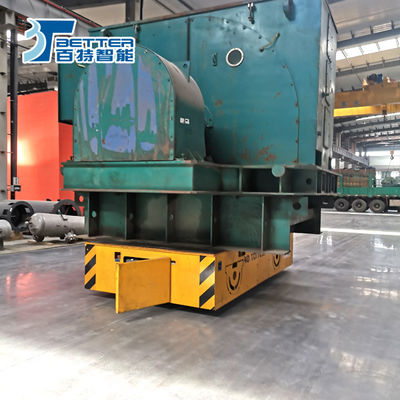 Battery Powered 120 Tons Trackless Transfer Trolley For Manufacturing Industry