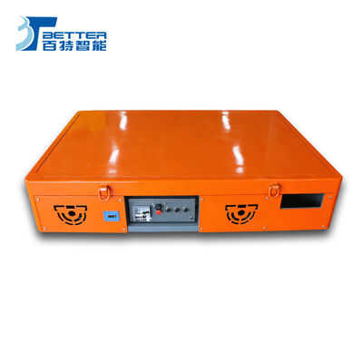 Battery Powered Transfer Cart with Electric Winch and Buffer Device for Heavy Load Transfer and Safe Vertical Lifting Operations