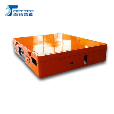 Heavy Duty Battery Powered Trackless Transfer Cart with Heat Resistant Materials for Foundries and Steel Mills