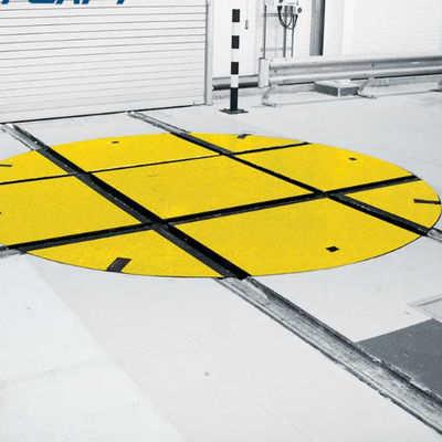 Heavy Duty Electric Turntable Transfer Cart 360 Degree Rotation For Precise Material Handling