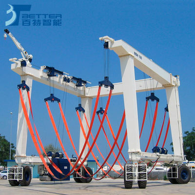 Emission Free Electric Straddle Carrier for Safe and Material Transfer in Workshop and Dock Areas with High Maneuverability
