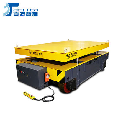 Battery Powered Hydraulic Lifting Transfer Car For Die Plant Cargo Handling