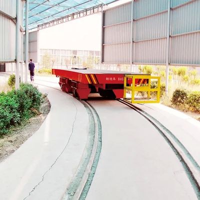 Industrial Material Transport Heavy Duty Rail Transfer Cart With Custom Loading Platforms