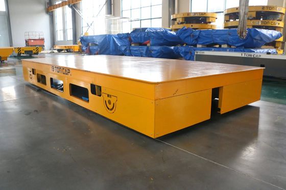 Large Table Power Driven Rail Flat Wagon Electric Transfer Cart
