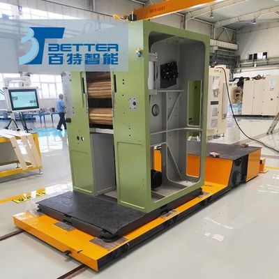 50 Ton Motorized Heavy Duty Rail Transfer Cart Track Bogie Carrier for Industrial Material Transport