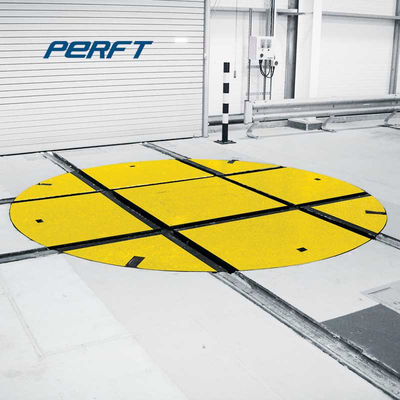 Custom Rail Turntable Transfer Cart for Heavy Equipment with 360 Electric Rotation