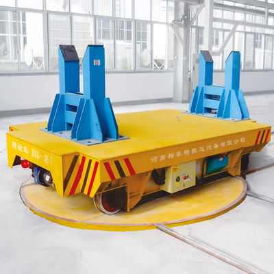 Custom Rail Turntable Transfer Cart for Heavy Equipment with 360 Electric Rotation