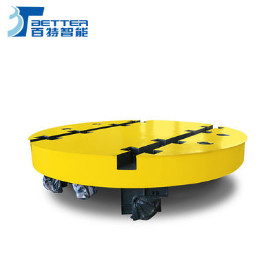Motorized Turntable Transfer Cart with 1-300ton Load Capacity, Anti-Explosion, and Heat-Resistant Features