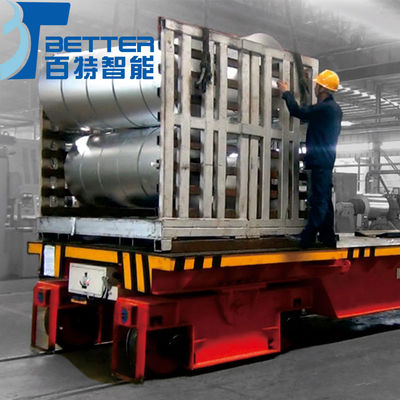 80ton Electric Driven Railway Vehicle Material Handling Transfer Trolley