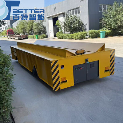 Large Table Cart Motorized Material Transfer Trolley In Crane Industry