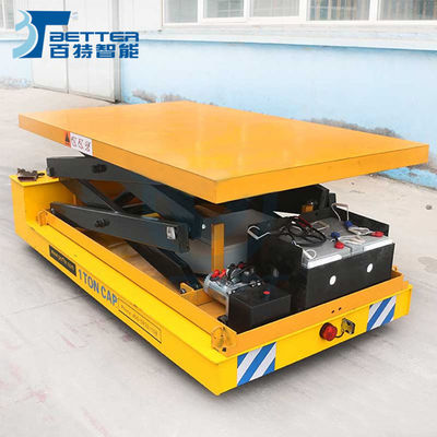5t Rail Transfer Cart with Hydraulic Automatic Lift Table (KPT-5T)