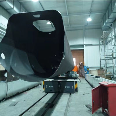 A 30-Ton Construction Waste Rail Transfer Cart