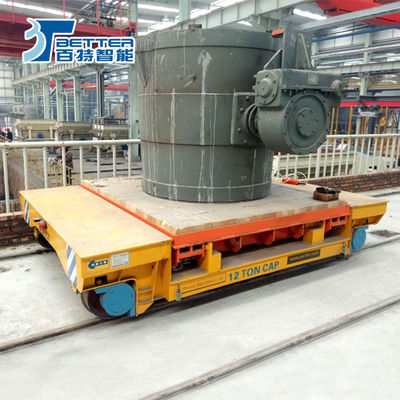 Motorised Rail Transfer Cart for Steel Beams Offering Stable and Precise Transport Solution in Fabrication Environments