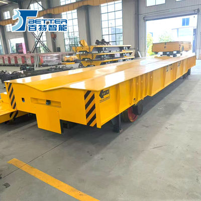 100T Battery-Powered Trackless Transfer Cart for Heat-Resistant Material Transfer in Workshops