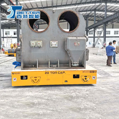 100T Battery-Powered Trackless Transfer Cart for Heat-Resistant Material Transfer in Workshops