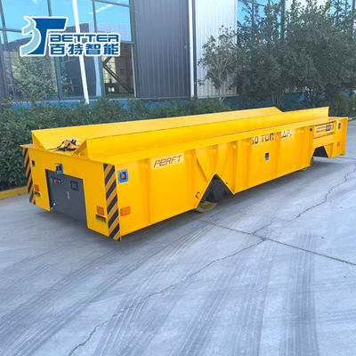 100T Battery-Powered Trackless Transfer Cart for Heat-Resistant Material Transfer in Workshops
