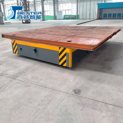 30T Trackless Turning ElectricMaterial Transfer Carts for Heavy Duty Material Transport in Warehouse