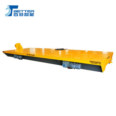 Heavy Duty Battery Powered Trackless Transfer Cart with Heat Resistant Materials for Foundries and Steel Mills