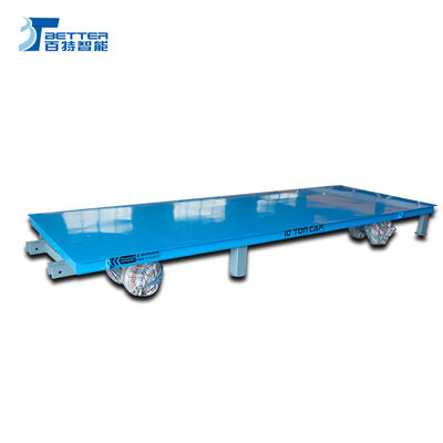 Electric Transfer Cart with 360 Degree Turn Around 1-150ton Load Capacity and Polyurethane Solid Wheels